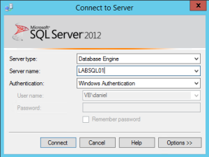 1 SQL Connect to Server