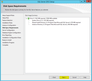 11 Disk Space Requirements