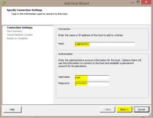 12 Add Host and Login Info