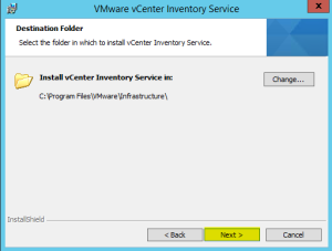 25 Inventory Service Install Directory
