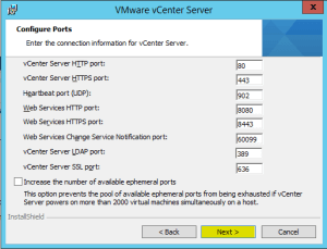 42 vCenterServer Configure Ports