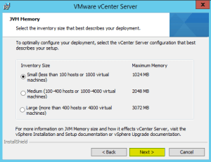 43 vCenterServer Inventory Size