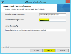 44 vCenterServer SSO Information