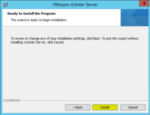 49 vCenterServer Install