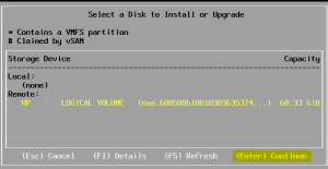 5 ESXi Disk Selection