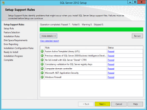 6 Setup Support Rules