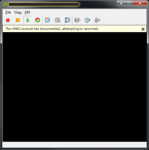 VMRC Console Disconnected Error
