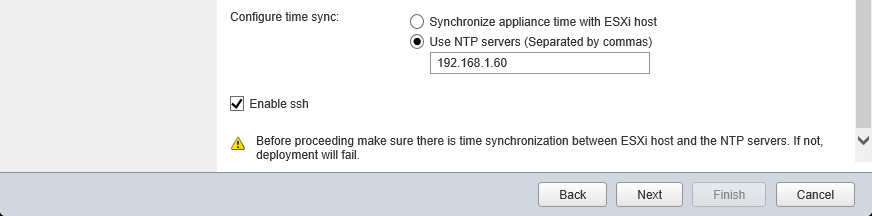 10-2 vCSA Install - Network Settings