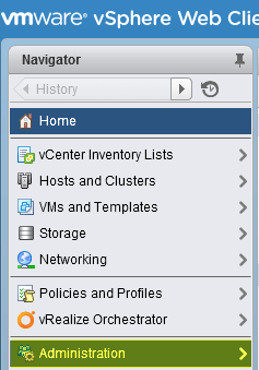 6 VCSA 6 - Administration Menu