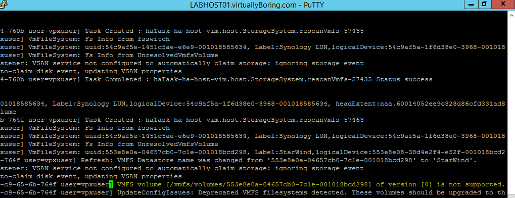 HOSTD Log Entry