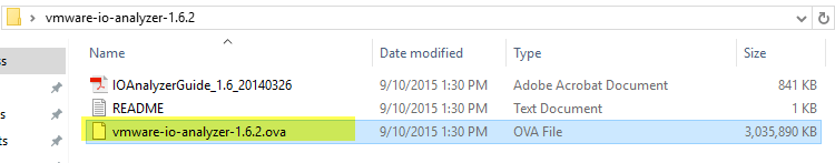 1 IO Analyzer - OVA File