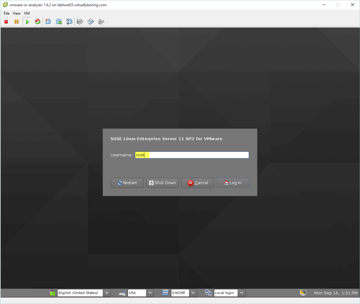 10 IO Analyzer - Appliance Login