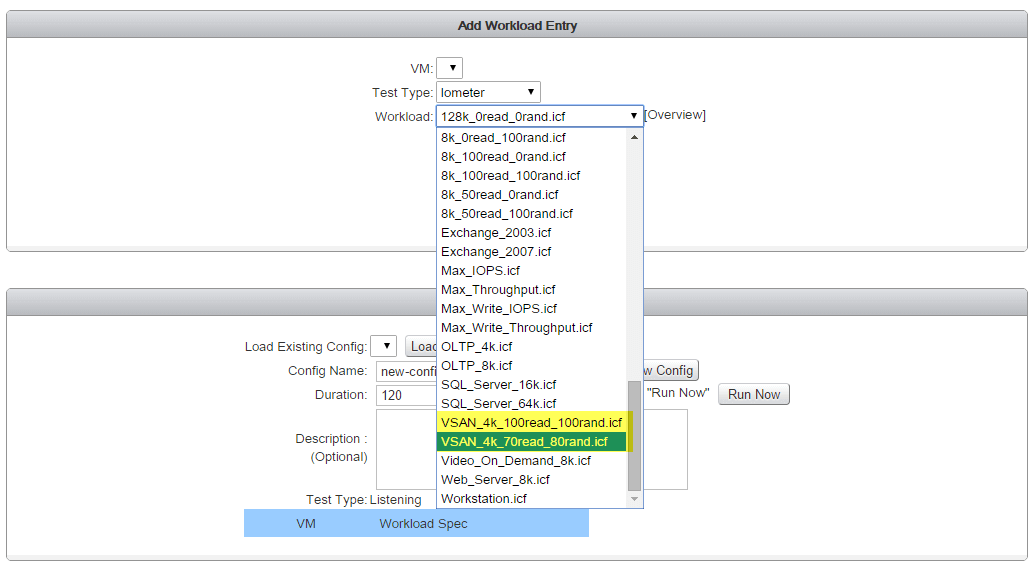 23 IO Analyzer - VSAN iometer Added