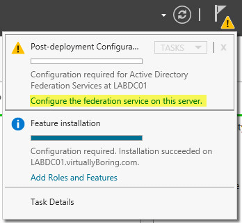 AD FS 10 - Configure FS on this server