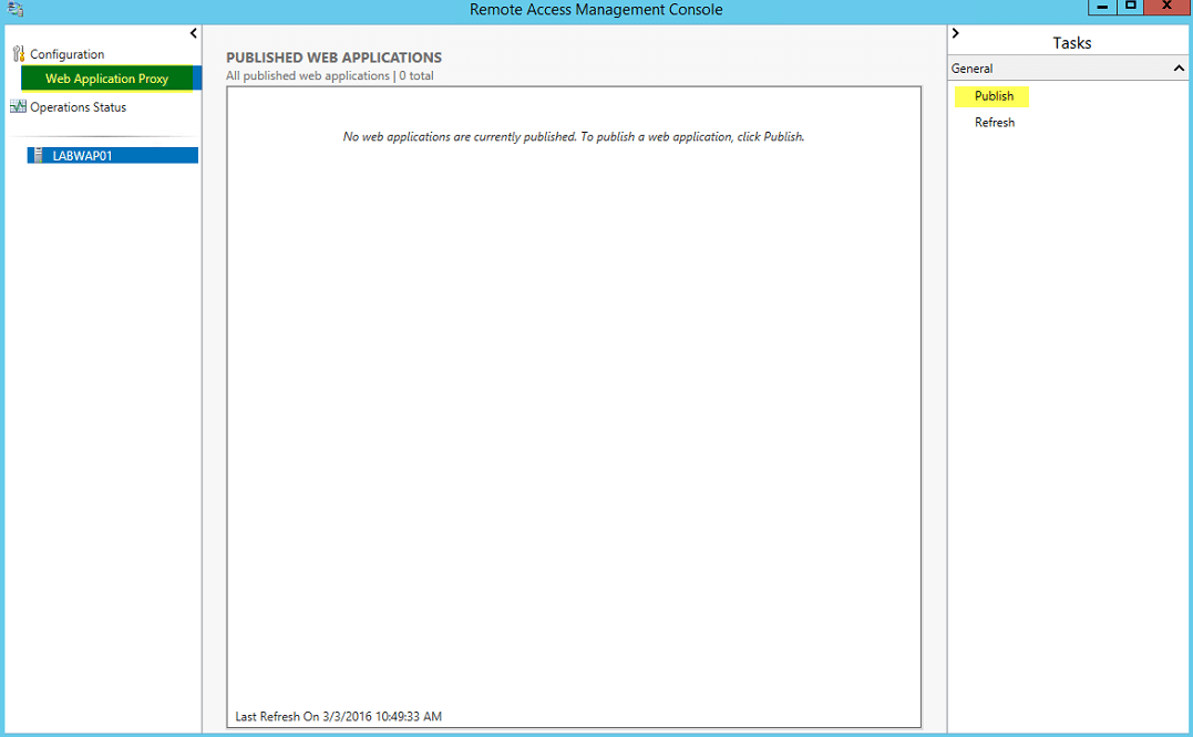 WAP Publish 1 - Publish