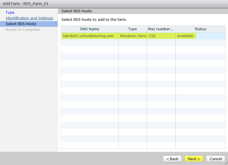 VMware Horizon View 7: Add Microsoft RDS Farm [Part 4] - Virtually Boring
