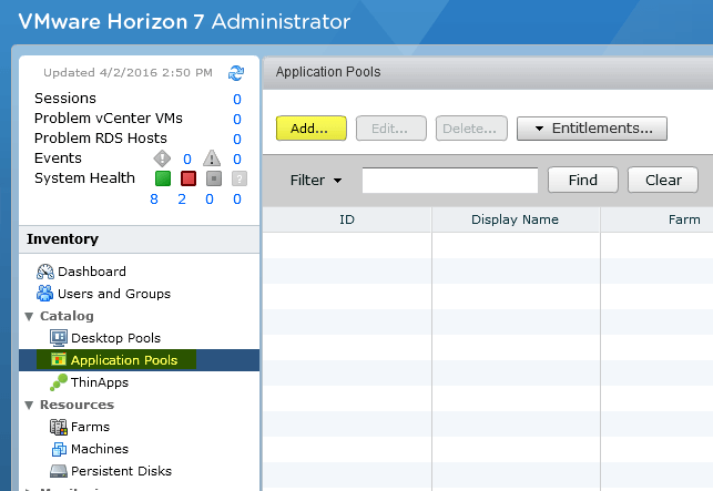 VMware Horizon View 7: Add Microsoft RDS Farm [Part 4] - Virtually Boring
