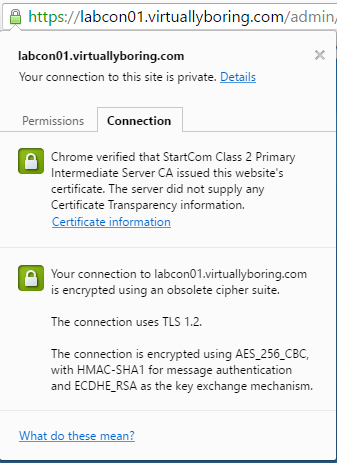 Add SSL Cert fo View - 10 Certificate is now Green