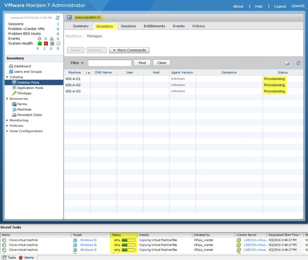 VMware Horizon View 7: Automated Desktop Pool [Part 7] - Virtually Boring