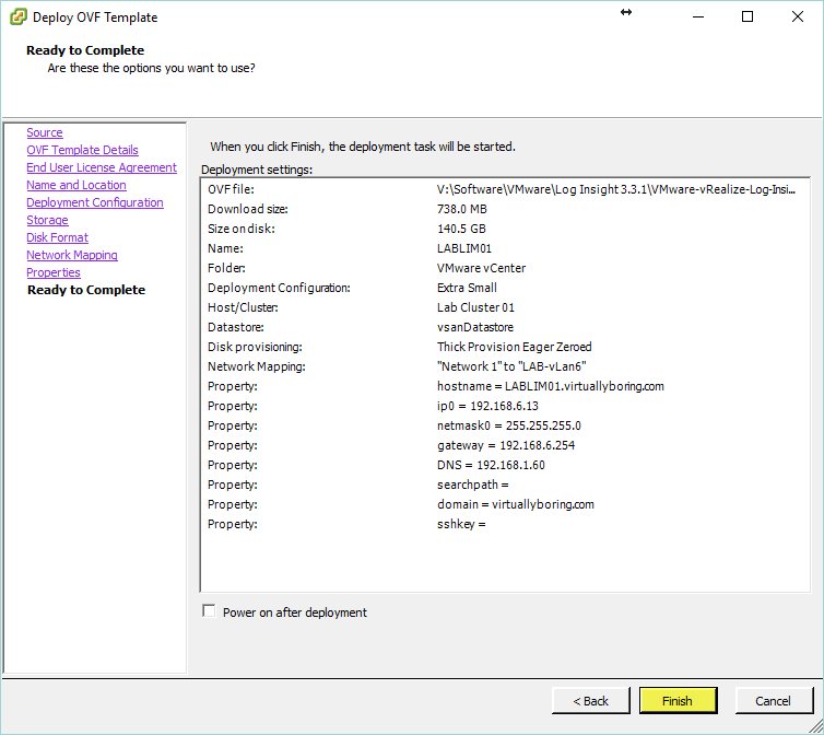 Deploying VMware vRealize Log Insight - Virtually Boring