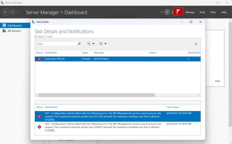 WS-Management: Configuration Refresh Failed — Fixing the ...